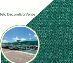 Tela Sombreamento para Áreas Externas  - Pergolados, Jardins e Churrasqueira Terracota Verde