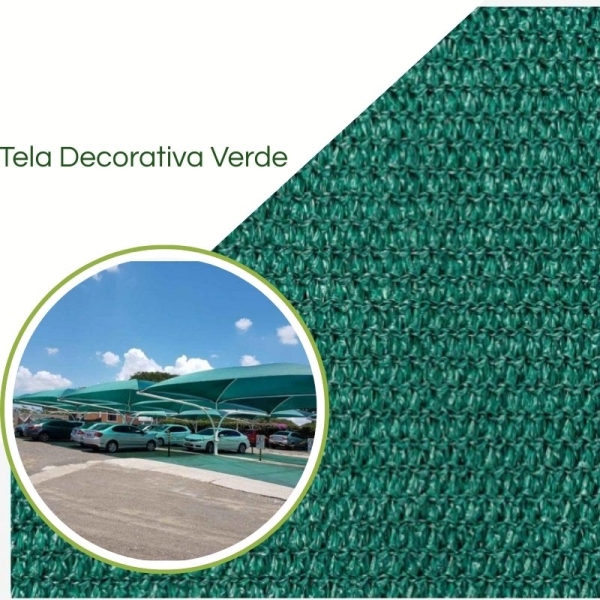 Tela Sombreamento para Áreas Externas  - Pergolados, Jardins e Churrasqueira Terracota Verde