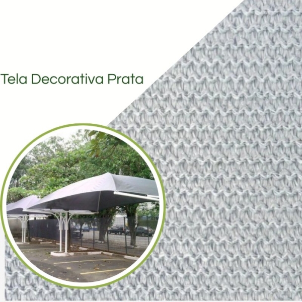 Tela Sombreamento para Áreas Externas  - Pergolados, Jardins e Churrasqueira Terracota Prata