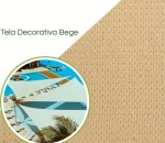 Tela Sombreamento para Áreas Externas  - Pergolados, Jardins e Churrasqueira Terracota Bege