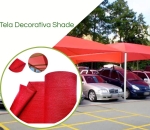 Tela Sombreamento para Áreas Externas  - Pergolados, Jardins e Churrasqueira TerracotaVermelho 