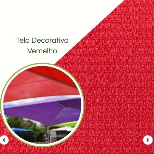 Tela Sombreamento para Áreas Externas  - Pergolados, Jardins e Churrasqueira TerracotaVermelho 