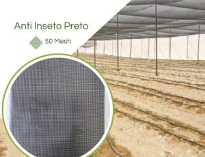 Tela Antiafídeo Preto 50 mesh - Politiv