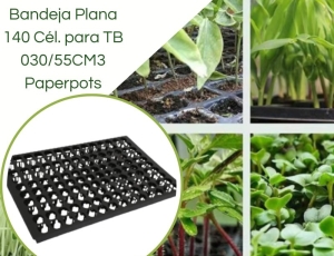 Bandeja Plana 140 Células para TB 030/55CM3 Paperpots