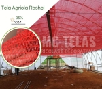 Sombrite tela de Sombreamento 30%  Vermelha 