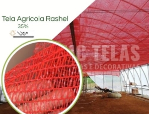 Sombrite tela de Sombreamento 30%  Vermelha 