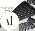 Pés para Bandeja Plana 30x150mm - Kit c/ 40 peças