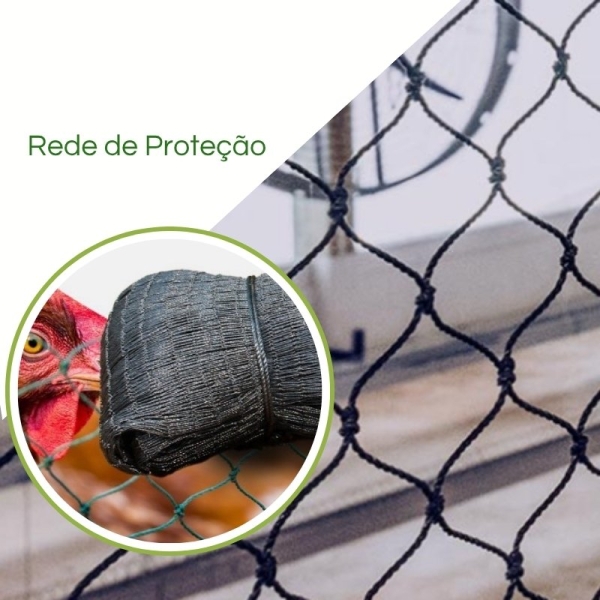 Rede 3x3 para Avicultura, Pisicultura e criação de Animais 