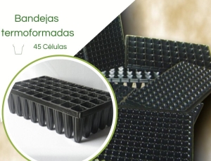 Bandeja Termoformadas T45A Células - Caixa c/ 50pç