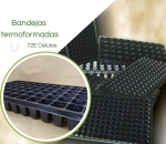 Bandeja Termoformadas 72E Células - Caixa c/ 70pç