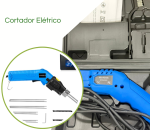 Faca elétrica quente com kit de lâmina de ranhura 150 W 500 °C Tesoura artesanal cortador de espuma para isopor EVA, EPE, XPS, EPP, EPS, placa KT,