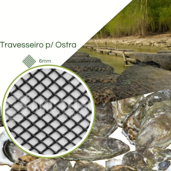 Travesseiro Cultivo Ostra 6mm 1,00 x 0,50 (BOLSA OYSTER 6MM DIAMANTE)