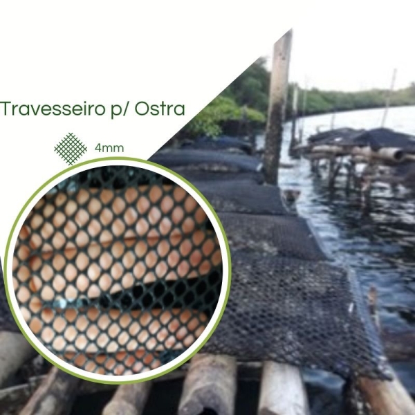 Travesseiro Cultivo Ostra 4mm 1,00 x 0,50 (BOLSA OYSTER 4MM DIAMANTE)