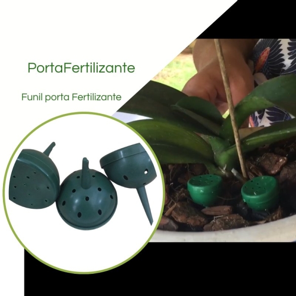 Porta  Adubo Verde/Ocre Pequeno
