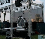 Tela Fundo de Palco Preta 80% Sombreamento 60 g/m² Eventos e Shows