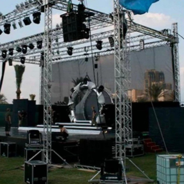 Tela Fundo de Palco Preta 80% Sombreamento 60 g/m² Eventos e Shows