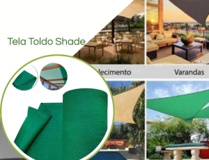 Tela Shade 90% Sombreamento Verde Reforçada - Cobertura Garagem Pergolado Piscina Área Externa M2