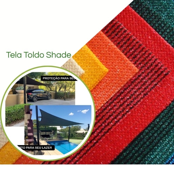 Tela Shade 90% Sombreamento Verde Reforçada - Cobertura Garagem Pergolado Piscina Área Externa M2