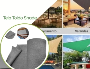 Tela Shade 90% Sombreamento Prata Reforçada - Cobertura Garagem Pergolado Piscina Área Externa M2