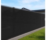 Tela Decorativa Privacidade para Cerca Preto com Bainha para Muros Varandas