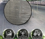 Rafia De Solo Carijó Preto Branco Com Ilhós - Barraca Acampamento