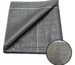 Rafia De Solo Carijó Preto Branco Com Ilhós - Barraca Acampamento