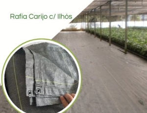 Rafia De Solo Carijó Preto Branco Com Ilhós - Barraca Acampamento