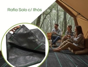 Rafia De Solo Com Ilhós Barraca Acampamento