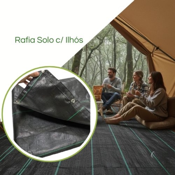 Rafia De Solo Com Ilhós Barraca Acampamento