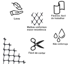 Tela anti-pássaro 25 mm