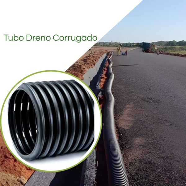Tubo Dreno Corrugado