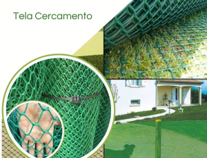 Tela Cercamento Malha 23/25mm Verde