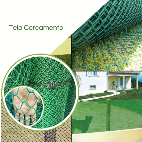 Tela Cercamento Malha 23/25mm Verde
