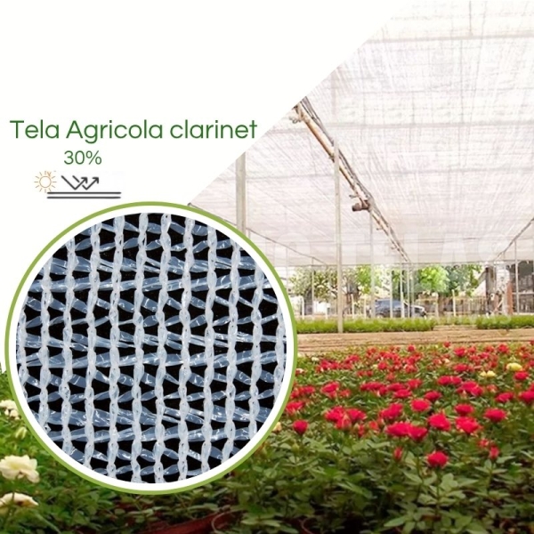 Tela  Sombreamento Branca Clarinet  30% Branca