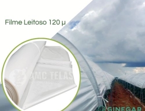 Filme Plástico LEITOSO 120 Micras - GINEGAR
