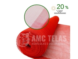 Tela Monofilamento Vermelho 20% 