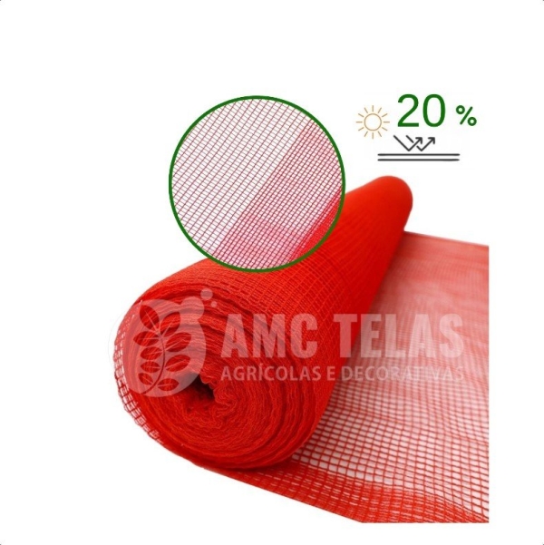 Tela Monofilamento Vermelho 20% 