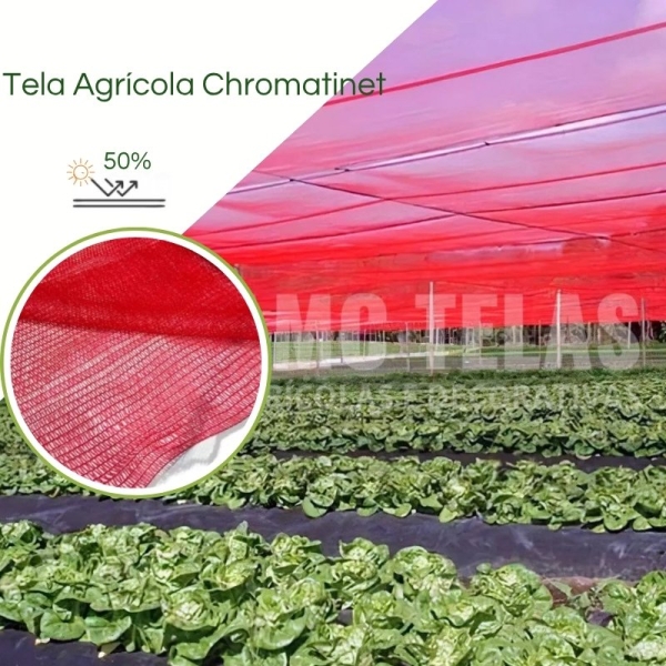 Chromatinet Vermelha 50% Tela de Sombreamento
