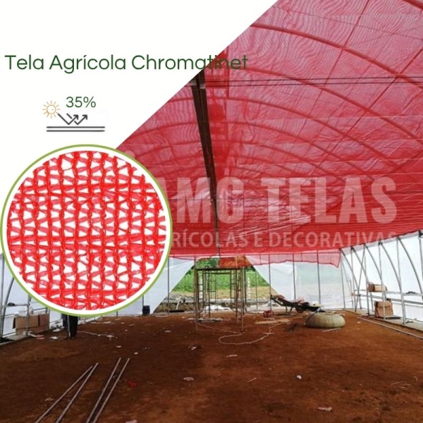 Tela Chromatinet Vermelha 35%