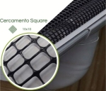 Tela para Cercamento SQUARE 10X10 PRETA