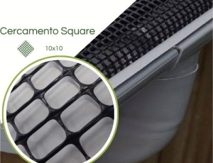 Tela para Cercamento SQUARE 10X10 PRETA