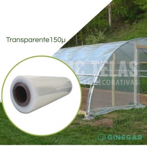 Filme Plástico TRANSPARENTE 150 Micras - GINEGAR