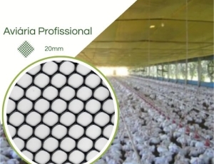 Tela Aviário Profissional touro nº4 Preta