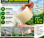 Fita Adesiva Reparadora Filme Plástico Estufa 7,5cmx15m