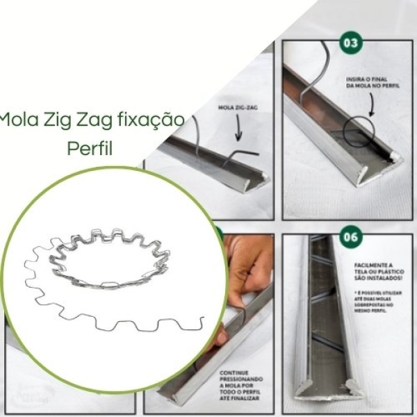 Mola para Perfil de Aluminio -  Rolo com 10 metros
