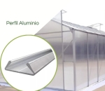 Perfil De Alumínio  Para Fixação de Telas e Lonas Estufas E Viveiros.- Barra de 3 metros 