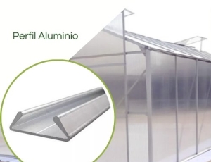 Perfil De Alumínio  Para Fixação de Telas e Lonas Estufas E Viveiros.- Barra de 3 metros 