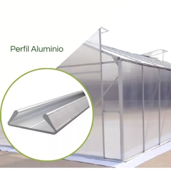 Perfil De Alumínio  Para Fixação de Telas e Lonas Estufas E Viveiros.- Barra de 3 metros 