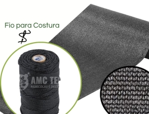 Linha Fio Torcido de  30/03 Preto - 150g