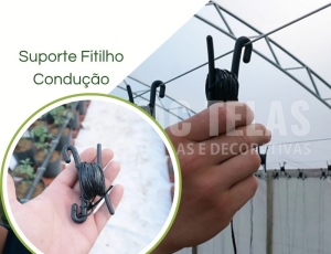  Suporte Gancho Hook  de Fitilho P/ Tutoramento e Condução